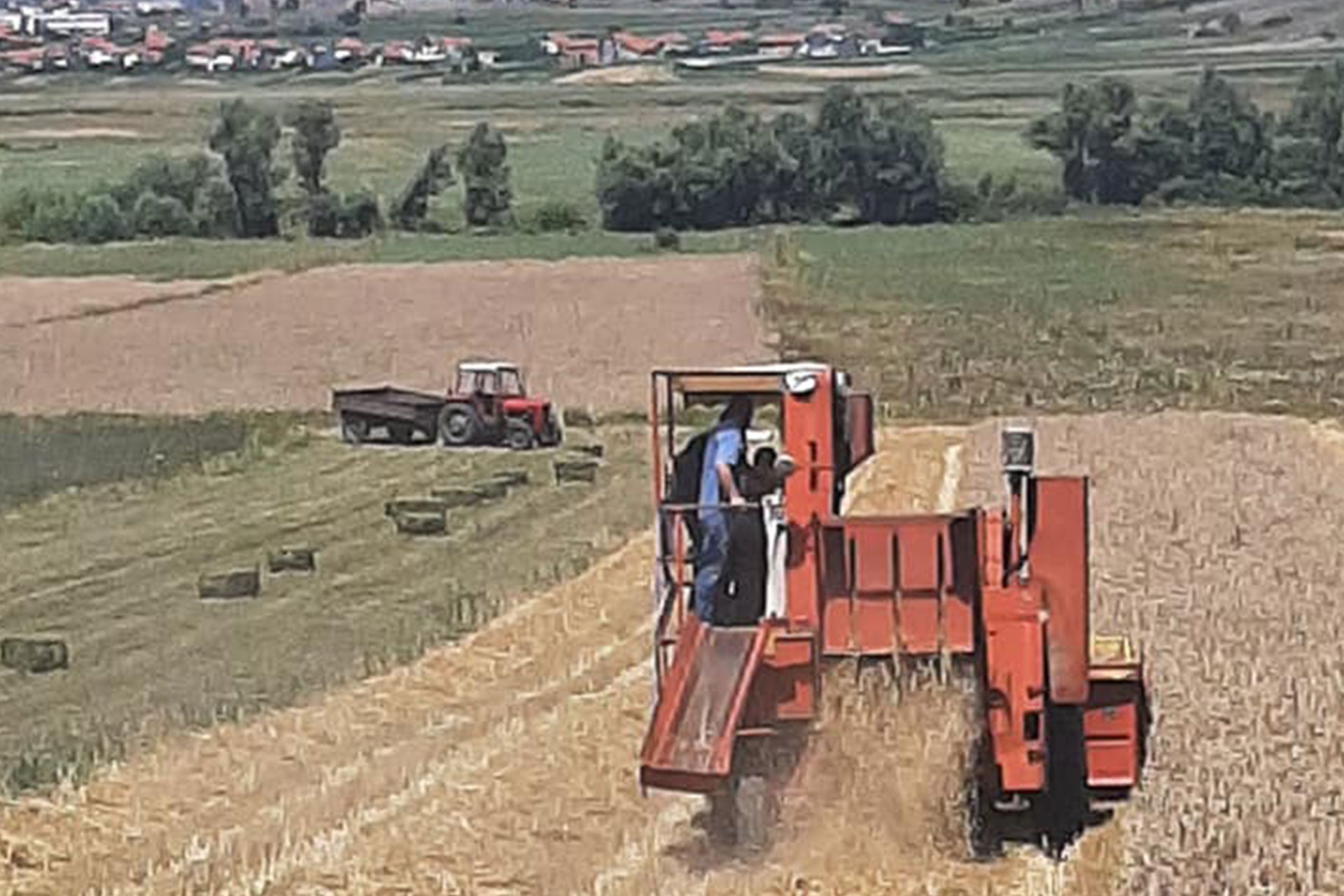 Falë kushteve të mira klimatike, fushata e korrje-shirjeve po vazhdon në tërë territorin e Komunës së Gjilanit