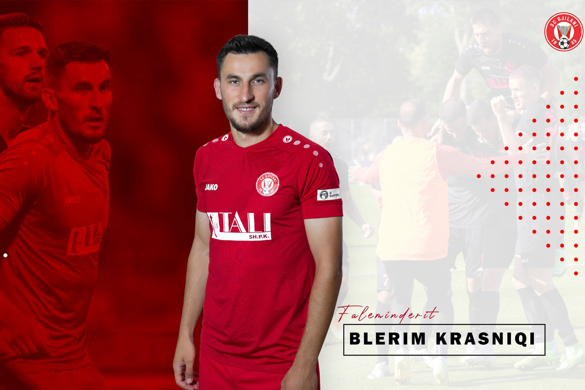 SC Gjilani ka përmbyllur bashkëpunimin me futbollistin Blerim Krasniqi, ai do të angazhohet te CS Mioveni rumun