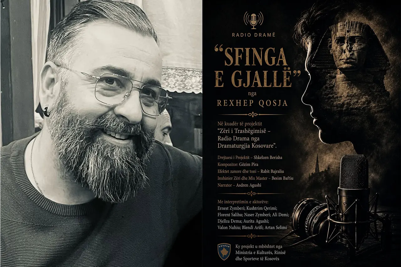 “Sfinga e Gjallë” rikthehet si radiodramë – një udhëtim i fuqishëm në universin filozofik të Rexhep Qosjes