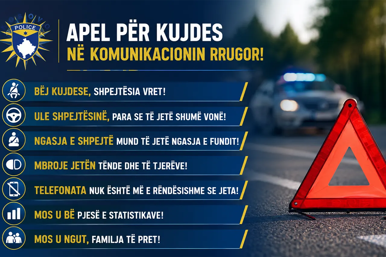 Policia apelon për kujdes në komunikacionin rrugës