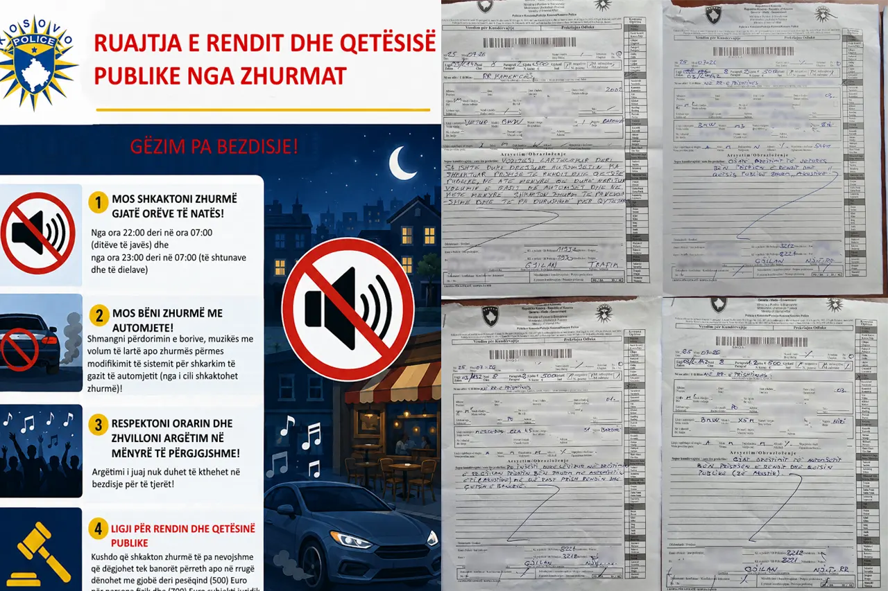 Drejtoria Rajonale e Policisë në Gjilan apelon për respektimin e rendit dhe qetësisë publike gjatë orëve të natës