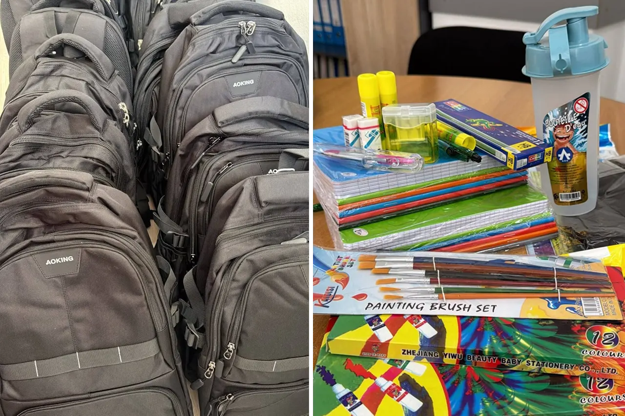 Çanta dhe materiale shkollore për 300 familje përfituese të asistencës sociale