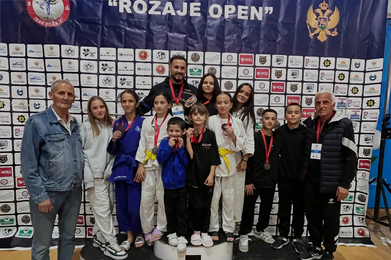 Klubi i Xhudos Gjilani me 6 medalje në International Judo Tournament Rozaje Open 2026