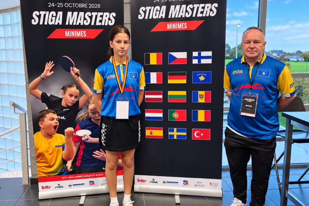 Federata e PingPongut: Flamuri i Kosovës në STIGA Masters U11 – Zana Bllaca mes 10 më të mirave!